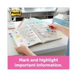 Post-it® Flags Page Flag Value Pack, Assorted Colors, 200 Flags and Highlighter with 50 Flags (MMM680PPBGVA) Pack of 248