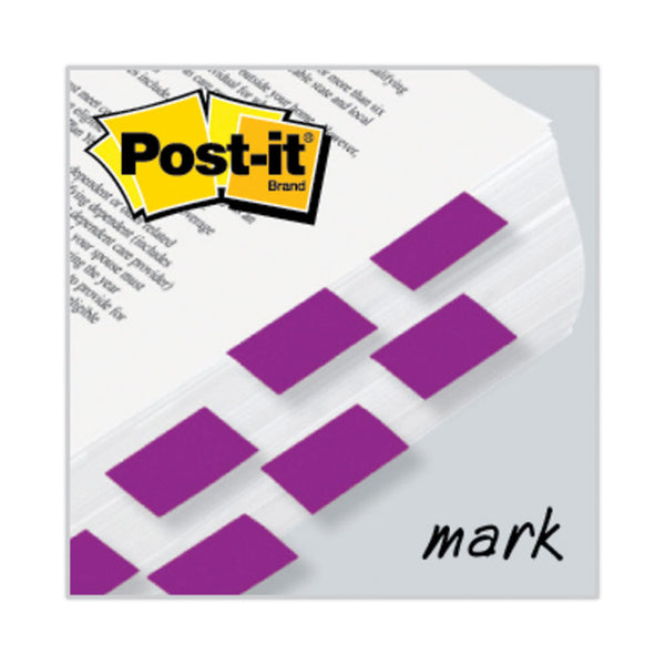 Post-it® Flags Standard Page Flags in Dispenser, Purple, 50 Flags/Dispenser, 2 Dispensers/Pack (MMM680PU2)