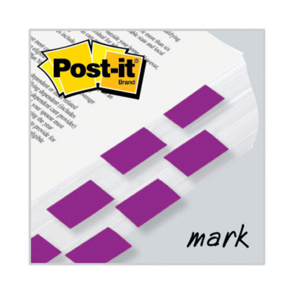 Post-it® Flags Standard Page Flags in Dispenser, Purple, 50 Flags/Dispenser, 2 Dispensers/Pack (MMM680PU2) Dispenser of 100