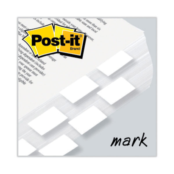 Post-it® Flags Standard Page Flags in Dispenser, White, 50 Flags/Dispenser, 2 Dispensers/Pack (MMM680WE2)