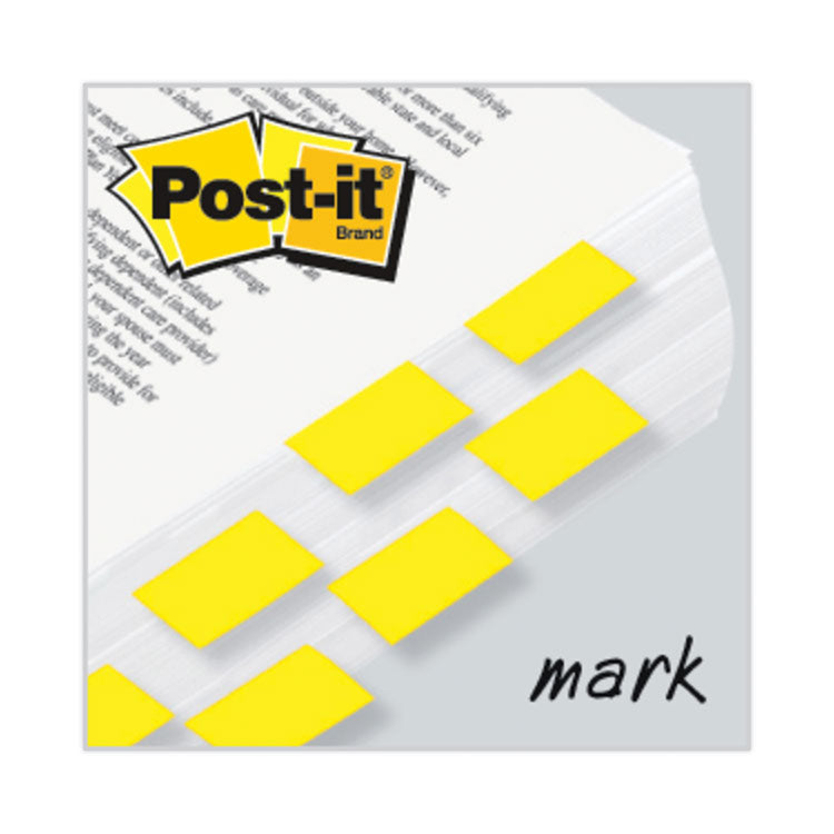 Post-it® Flags Standard Page Flags in Dispenser, Yellow, 50 Flags/Dispenser, 2 Dispensers/Pack (MMM680YW2) Dispenser of 100