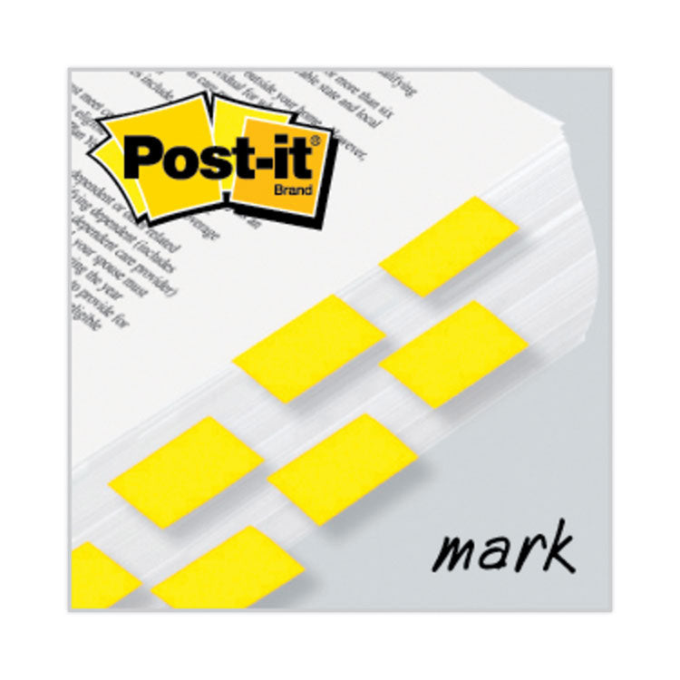 Post-it® Flags Standard Page Flags in Dispenser, Yellow, 50 Flags/Dispenser, 2 Dispensers/Pack (MMM680YW2) Dispenser of 100