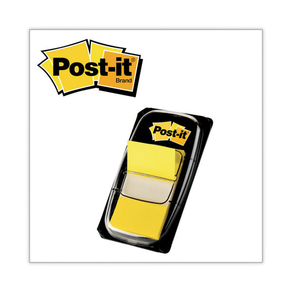 Post-it® Flags Marking Page Flags in Dispensers, Yellow, 50 Flags/Dispenser, 12 Dispensers/Box (MMM680YW12)
