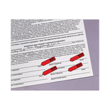 Post-it® Flags Arrow Message 0.5" Page Flags in Dispenser, "Sign Here", Red, 20 Flags Dispenser, 4 Dispensers/Pack (MMM684RDSH) Pack of 80