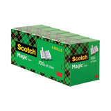 Scotch® Magic Tape Refill, 1" Core, 0.75" x 83.33 ft, Clear, 6/Pack (MMM810K6)