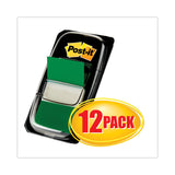 Post-it® Flags Marking Page Flags in Dispensers, Green, 50 Flags/Dispenser, 12 Dispensers/Pack (MMM680GN12) Box of 12