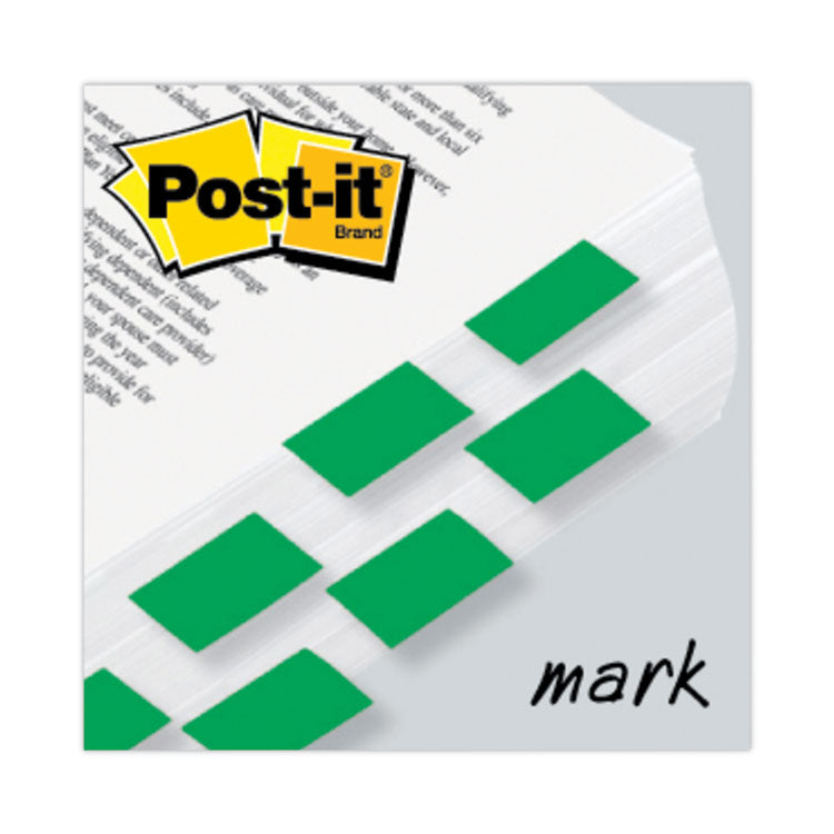Post-it® Flags Marking Page Flags in Dispensers, Green, 50 Flags/Dispenser, 12 Dispensers/Pack (MMM680GN12) Box of 12