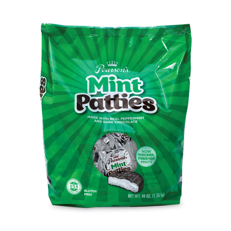 Pearson's® Mint Patties,175 Individually Wrapped, 3 lb Bag, Ships in 1-3 Business Days (GRR20900558) Each