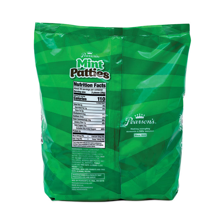 Pearson's® Mint Patties,175 Individually Wrapped, 3 lb Bag, Ships in 1-3 Business Days (GRR20900558) Each