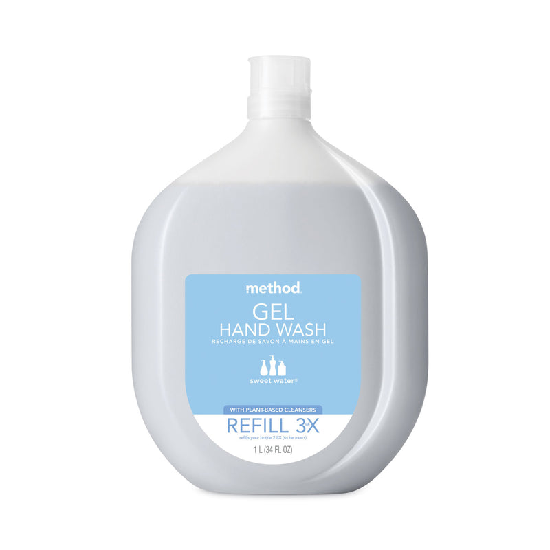 Method® Gel Hand Wash Refill Tub, Sweetwater Scent, 34 oz, 4/Carton (MTH378682) Case of 4