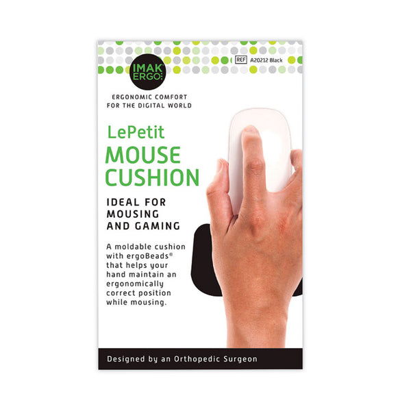 IMAK® Ergo Le Petit Mouse Wrist Cushion, 4.25 x 2.5, Black (IMAA20212)