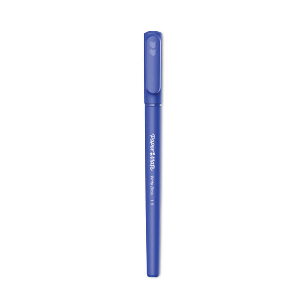 Paper Mate® Write Bros. Ballpoint Pen, Stick, Medium 1 mm, Blue Ink, Blue Barrel, Dozen (PAP3311131C)