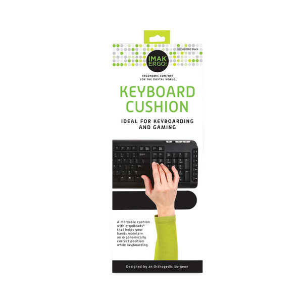 IMAK® Ergo Keyboard Wrist Cushion, 17.75 x 3, Black (IMAA10160)