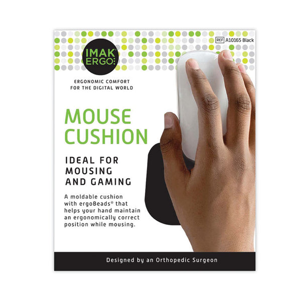 IMAK® Ergo Mouse Wrist Cushion, 5.75 x 3.75, Black (IMAA10165)