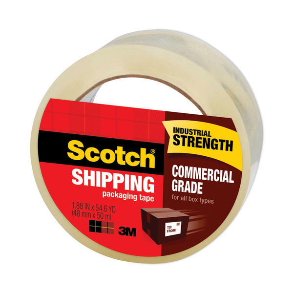 Scotch® 3750 Commercial Grade Packaging Tape, 3" Core, 1.88" x 54.6 yds, Clear (MMM3750)