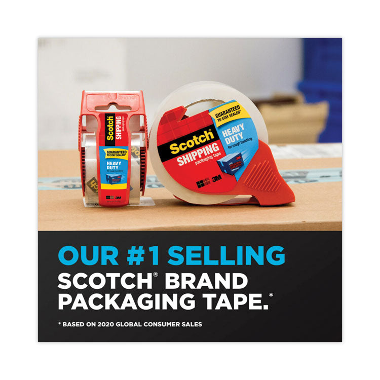 Scotch® 3850 Heavy-Duty Packaging Tape, 3" Core, 1.88" x 54.6 yds, Clear, 36/Carton (MMM3850CS36)