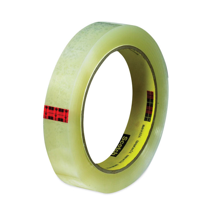 Scotch® Transparent Tape, 3" Core, 0.5" x 72 yds, Transparent, 2/Pack (MMM6002P1272)