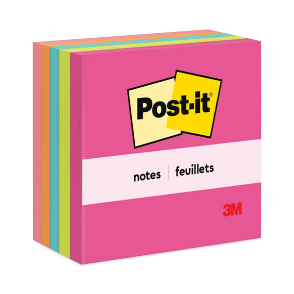 Post-it® Notes Original Pads in Poptimistic Collection Colors, 3" x 3", 100 Sheets/Pad, 5 Pads/Pack (MMM6545PK) Pack of 5