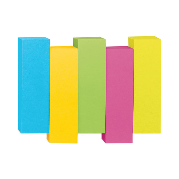 Post-it® Page Flag Markers, Assorted Colors,100 Flags/Pad, 5 Pads/Pack (MMM6705AU) Pack of 5