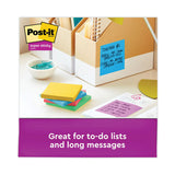 Post-it® Notes Super Sticky Pads in Playful Primary Collection Colors, Note Ruled, 4" x 4", 90 Sheets/Pad, 6 Pads/Pack (MMM6756SSAN) Pack of 6