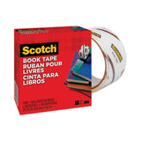 Scotch® Book Tape, 3" Core, 2" x 15 yds, Clear (MMM8452)