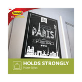 Command™ Poster Strips, Removable, Holds Up to 1 lb per Pair, 1.63 x 2.75, White, 256/Pack (MMM17024S256NA) Pack of 256