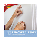 Command™ Clear Hooks and Strips, Medium, Plastic, 2 lb Capacity, 50 Hooks with 50 Adhesive Strips/Carton (MMM17091CLRCABP)