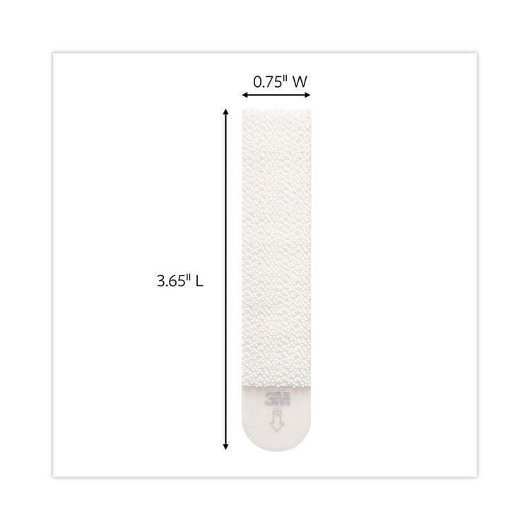 Command™ Picture Hanging Strips, Removable, Holds Up to 4 lbs per Pair, 0.5 x 3.63, White, 4 Pairs/Pack (MMM17206ES) Pack of 4