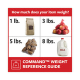 Command™ General Purpose Hooks Multi-Pack, Medium, Plastic, White, 3 lb Capacity, 6 Hooks and 12 Strips/Pack (MMM170016ES) Pack of 6