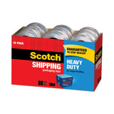 Scotch® 3850 Heavy-Duty Packaging Tape Cabinet Pack, 3" Core, 1.88" x 54.6 yds, Clear, 18/Pack (MMM385018CP)