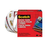 Scotch® Book Tape, 3" Core, 1.5" x 15 yds, Clear (MMM845112)