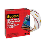 Scotch® Book Tape, 3" Core, 1.5" x 15 yds, Clear (MMM845112)