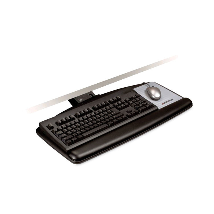 3M™ Sit/Stand Easy Adjust Keyboard Tray, Standard Platform, 25.5w x 12d, Black (MMMAKT170LE)