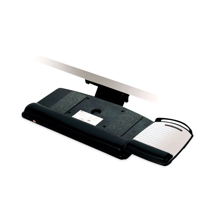 3M™ Sit/Stand Easy Adjust Keyboard Tray, Highly Adjustable Platform,, Black (MMMAKT180LE) Each