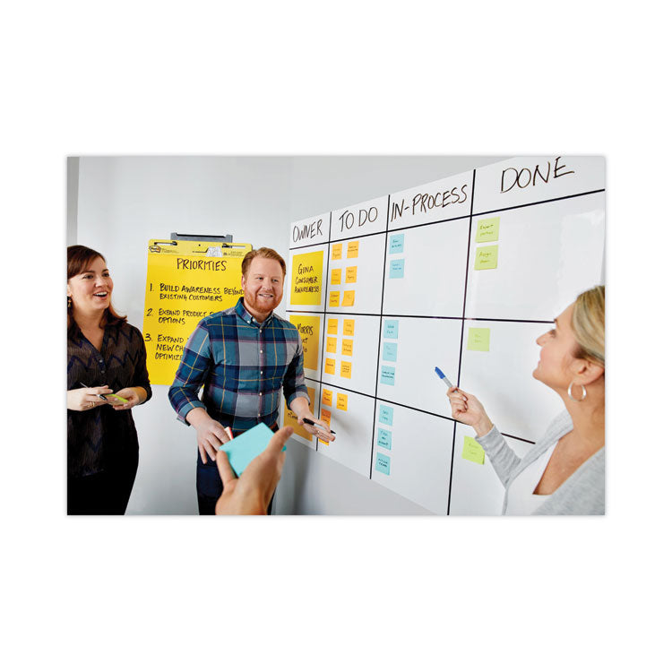 Post-it® Dry Erase Surface with Adhesive Backing, 72 x 48, White Surface (MMMDEF6X4) Each