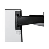 3M™ Swing Arm Copyholder, Adhesive Monitor Mount, 30 Sheet Capacity, Plastic, Black/Silver Clip (MMMDH240MB) Each