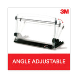 3M™ In-Line Adjustable Desktop Copyholder,150 Sheet Capacity, Plastic, Black/Clear (MMMDH630)