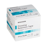 McKesson Water Resistant Dressing Retention Tape with Liner White 2 Inch X 10 Yard Nonwoven / Printed Release Paper NonSterile (1087971_BX) 1/BX