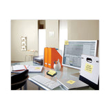 Post-it® Pop-up Notes Clear Top Pop-up Note Dispenser, For 3 x 3 Pads, Black, Includes 50-Sheet Pad of Canary Yellow Pop-up Pad (MMMDS330BK) Each