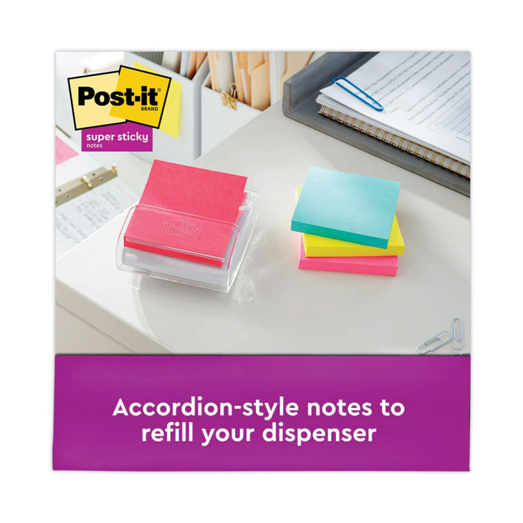 Post-it® Dispenser Notes Super Sticky Pop-up 3 x 3 Note Refill, 3" x 3", Supernova Neons Collection Colors, 90 Sheets/Pad, 10 Pads/Pack (MMMR33010SSMIA) Pack of 10