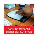 3M™ Antimicrobial Gel Compact Mouse Pad with Wrist Rest, 8.6 x 6.75, Black (MMMMW309LE)