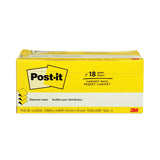 Post-it® Pop-up Notes Original Canary Yellow Pop-up Refill Cabinet Pack, 3" x 3", Canary Yellow, 90 Sheets/Pad, 18 Pads/Pack (MMMR33018CP) Pack of 18