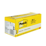 Post-it® Pop-up Notes Original Canary Yellow Pop-up Refill Cabinet Pack, 3" x 3", Canary Yellow, 90 Sheets/Pad, 18 Pads/Pack (MMMR33018CP) Pack of 18