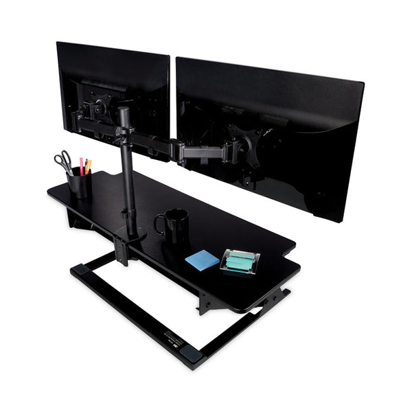 3M™ Precision Standing Desk, 42" x 23.2" x 6.2" to 20", Black (MMMSD70B) Each