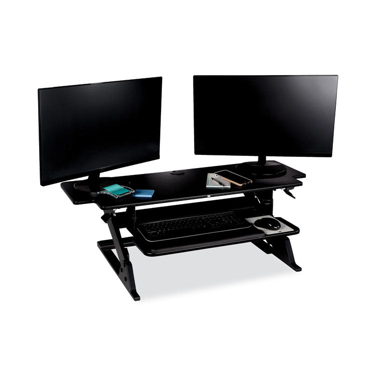 3M™ Precision Standing Desk, 42" x 23.2" x 6.2" to 20", Black (MMMSD70B) Each