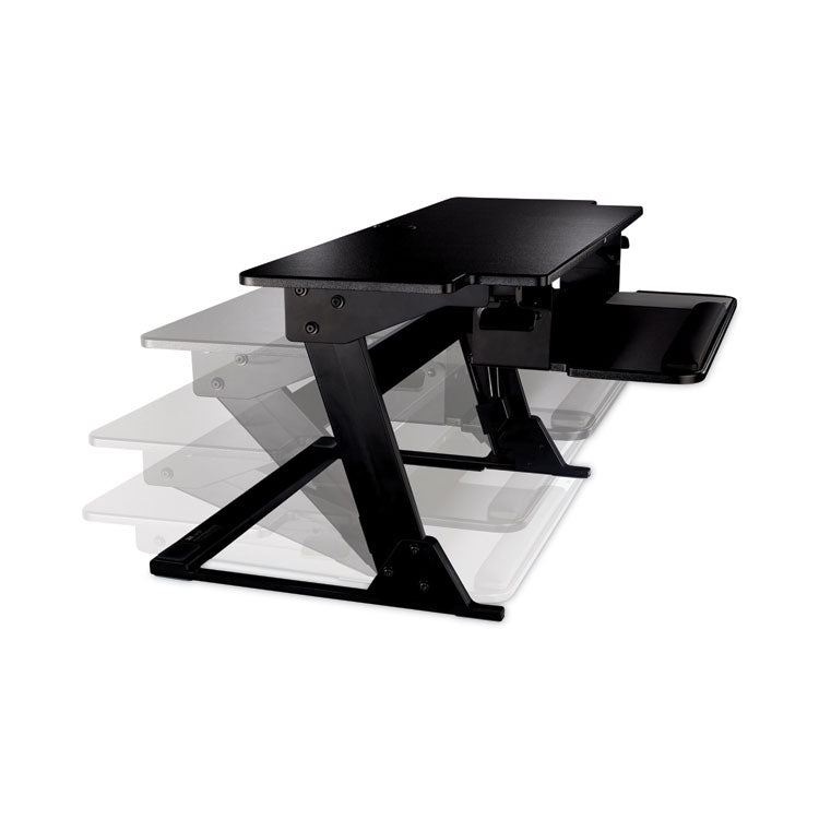3M™ Precision Standing Desk, 42" x 23.2" x 6.2" to 20", Black (MMMSD70B) Each