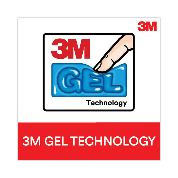 3M™ Antimicrobial Gel Large Keyboard Wrist Rest, 19 x 2.75, Black (MMMWR310LE)