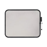 MasterVision® Magnetic Dry Erase Board, 11 x 14, White Surface, Black Plastic Frame (BVCCLK020402) Each