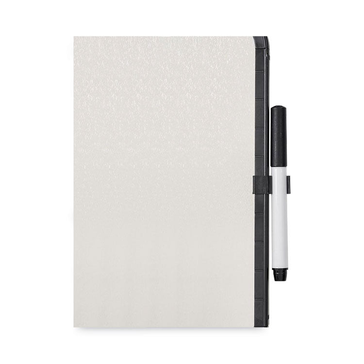 MasterVision® Magnetic Dry Erase Board, 11 x 14, White Surface, Black Plastic Frame (BVCCLK020402) Each