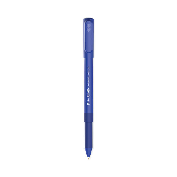 Paper Mate® Write Bros. Grip Ballpoint Pen, Stick, Medium 1 mm, Blue Ink, Blue Barrel, Dozen (PAP2124506)